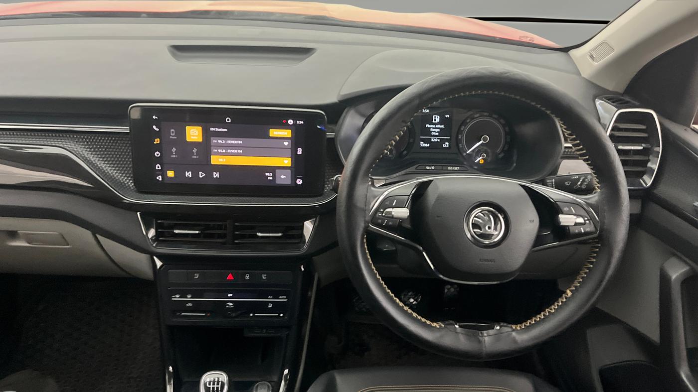 2022 Skoda KUSHAQ STYLE 1.0L TSI MT, Petrol, Manual, 53,979 km, Steering Wheel Close Up