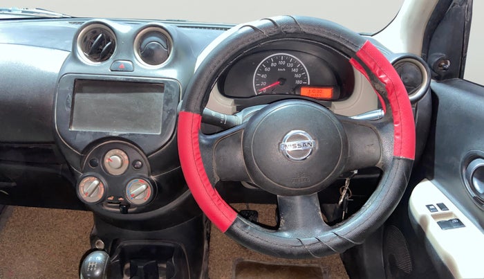 2016 Nissan Micra Active XL, CNG, Manual, 1,18,213 km, Steering Wheel Close Up