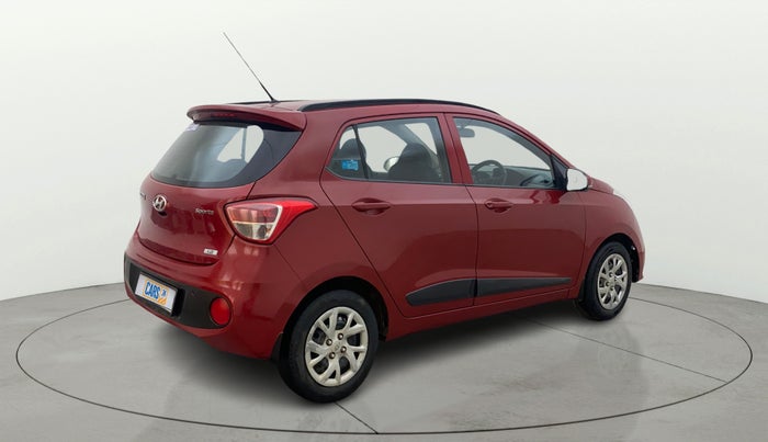 2018 Hyundai Grand i10 SPORTZ 1.2 KAPPA VTVT, Petrol, Manual, 1,02,176 km, Right Back Diagonal