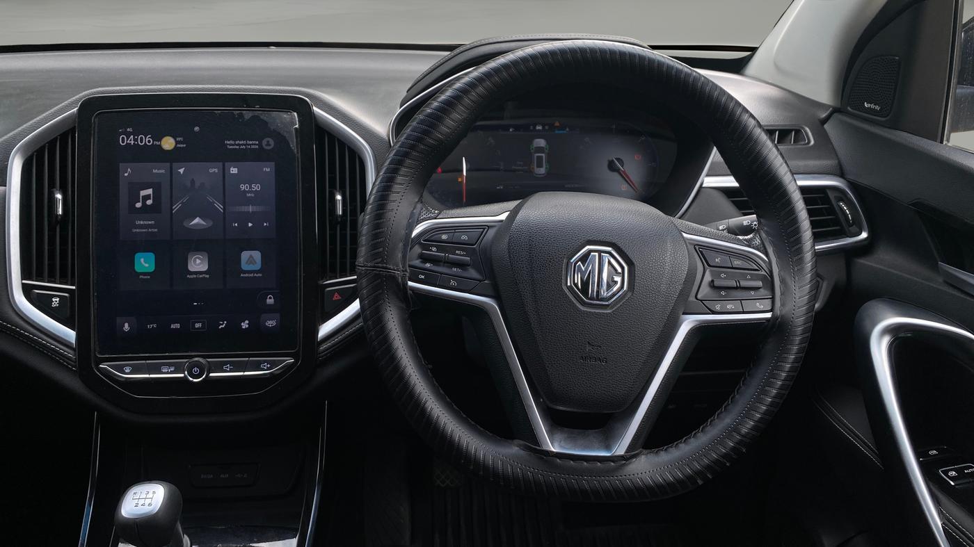 2021 MG HECTOR SHARP 1.5 TURBO HYBRID MT DUAL TONE, Petrol, Manual, 48,307 km, Steering Wheel Close Up