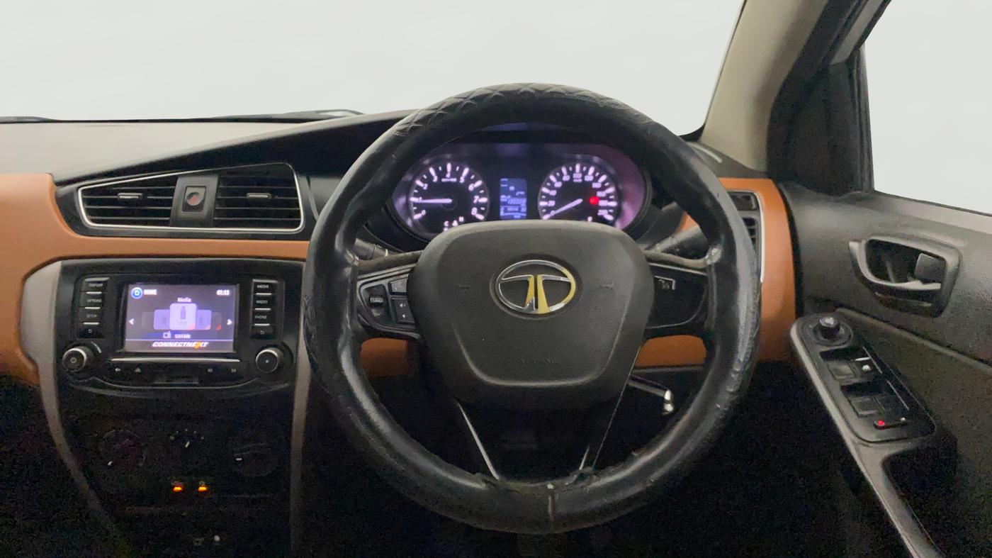 2018 Tata Zest PREMIO 75PS DIESEL, Diesel, Manual, 1,35,008 km, Steering Wheel Close Up