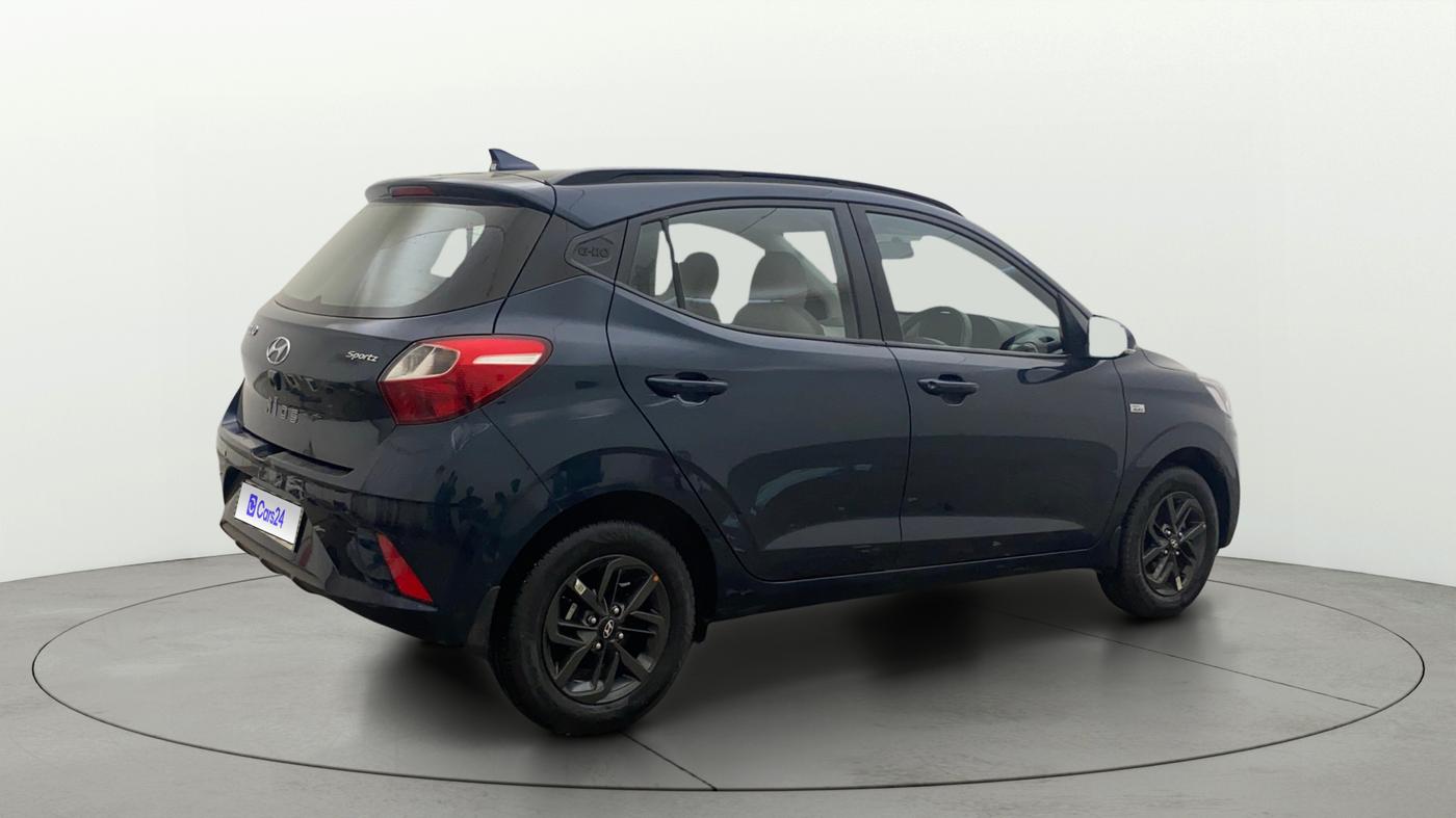 2021 Hyundai GRAND I10 NIOS SPORTZ AMT 1.2 KAPPA VTVT, Petrol, Automatic, 10,791 km, Right Back Diagonal