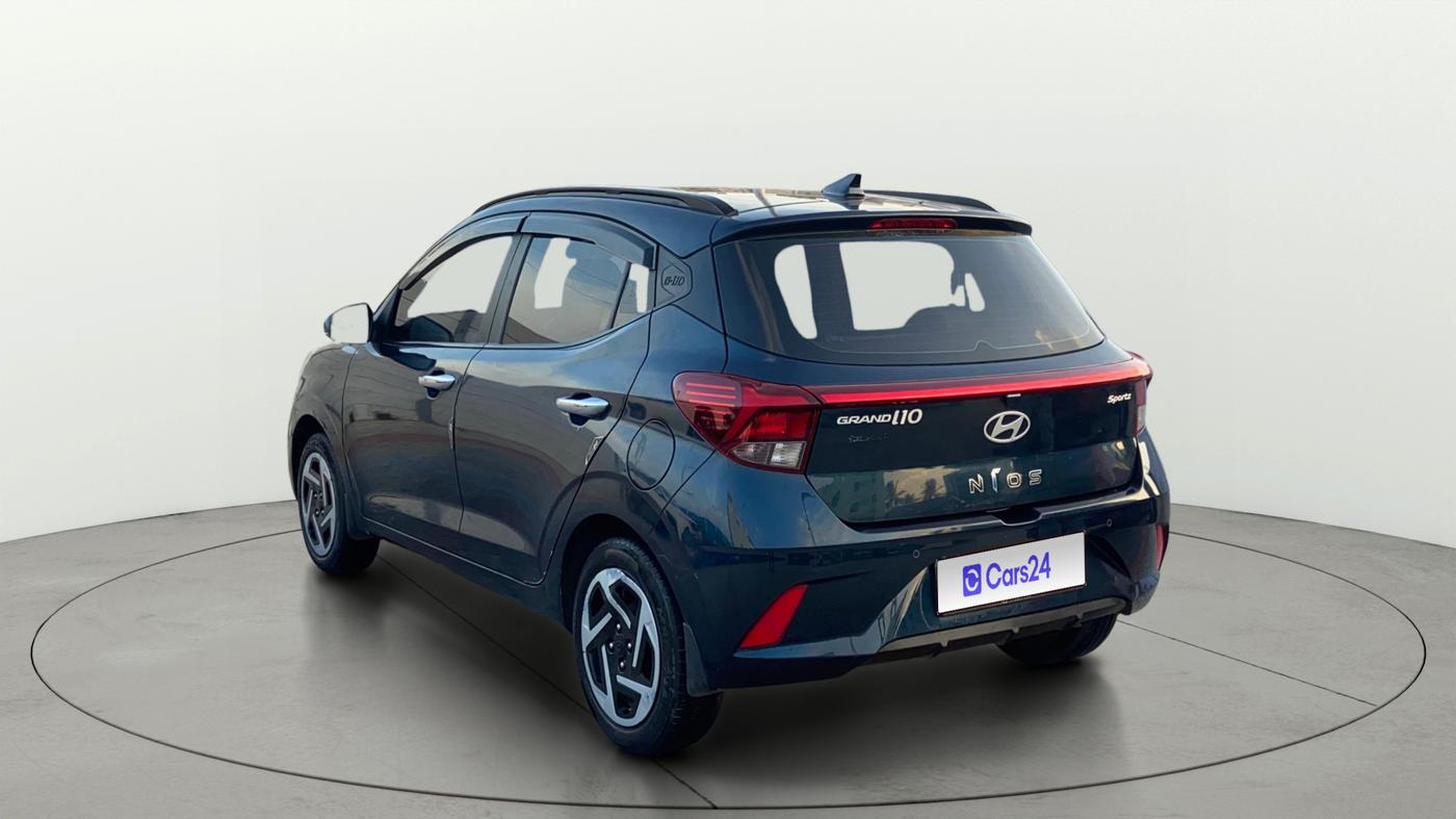 2023 Hyundai GRAND I10 NIOS SPORTZ AMT 1.2 KAPPA VTVT, Petrol, Automatic, 56,130 km, Left Back Diagonal