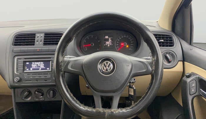 2017 Volkswagen Ameo COMFORTLINE 1.2L, Petrol, Manual, 1,22,241 km, Steering Wheel Close Up