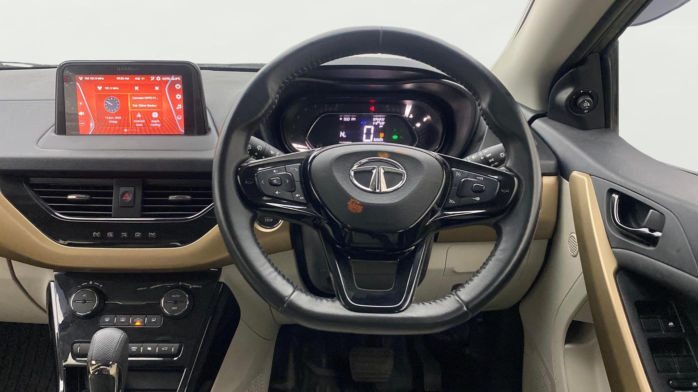 2022 Tata NEXON XZA PLUS (PREMIUM) PETROL JET, Petrol, Automatic, 19,836 km, Steering Wheel Close Up