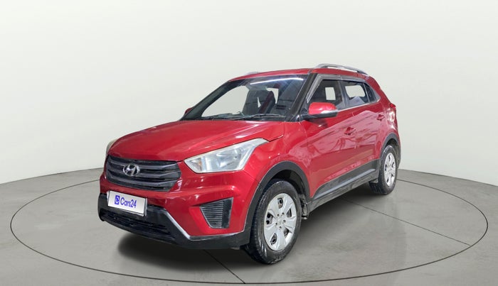 2017 Hyundai Creta E PLUS 1.6 PETROL, Petrol, Manual, 1,00,096 km, Left Front Diagonal