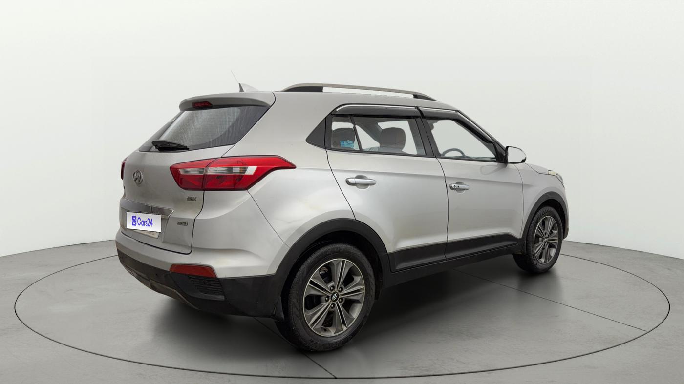 2016 Hyundai Creta SX PLUS AT 1.6 PETROL, Petrol, Automatic, 1,00,954 km, Right Back Diagonal