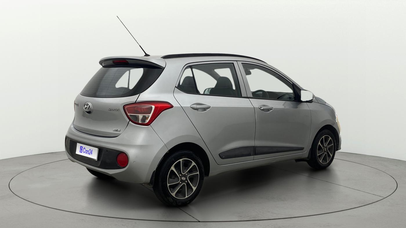 2019 Hyundai Grand i10 SPORTZ AT 1.2 KAPPA VTVT, Petrol, Automatic, 76,726 km, Right Back Diagonal