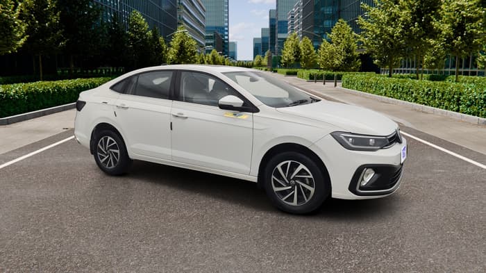 2025 Volkswagen VIRTUS Topline 1.0 TSI MT (Electric Seats), Petrol, Manual, 22,592 km, Right Front Diagonal