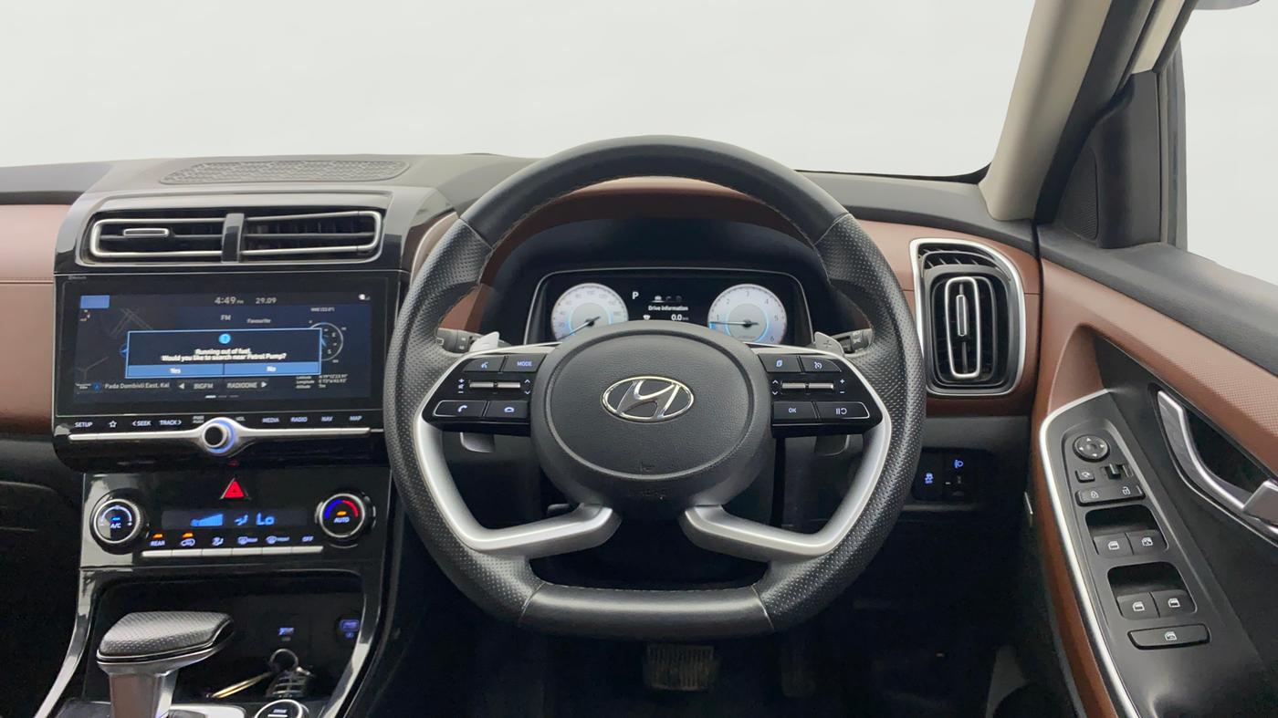 2022 Hyundai ALCAZAR PLATINUM(O) 7STR 1.5 AT, Diesel, Automatic, 55,324 km, Steering Wheel Close Up