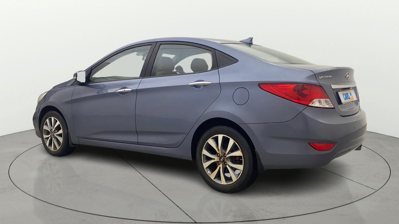 2014 Hyundai Verna FLUIDIC 1.6 VTVT SX OPT, Petrol, Manual, 99,523 km, Left Back Diagonal