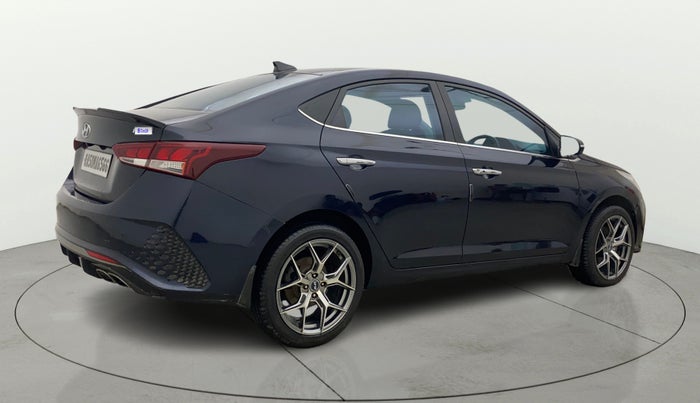 2020 Hyundai Verna SX (O) 1.0 TURBO DCT, Petrol, Automatic, 72,649 km, Right Back Diagonal