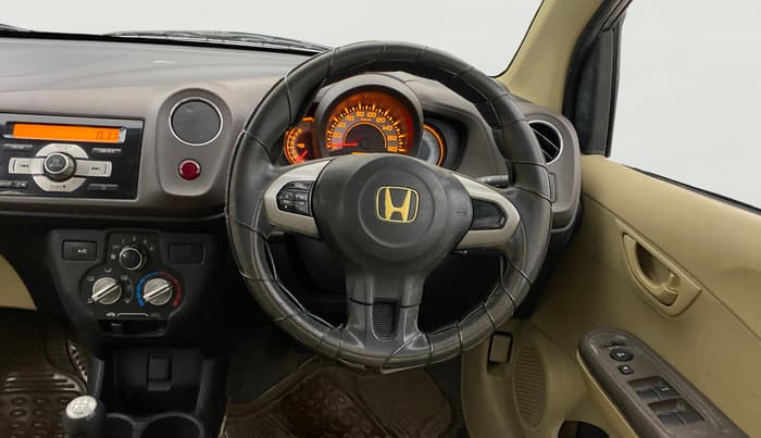 2013 Honda Brio S MT, Petrol, Manual, 74,465 km, Steering Wheel Close Up