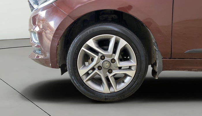 2023 Tata TIGOR XZA PLUS LEATHERETTE, Petrol, Automatic, 15,735 km, Left Front Wheel