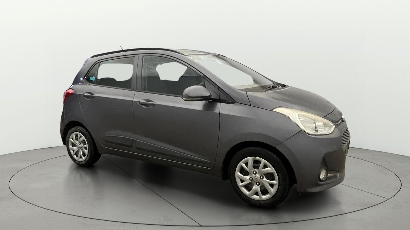 2017 Hyundai Grand i10 SPORTZ (O) 1.2 KAPPA VTVT, Petrol, Manual, 39,123 km, Right Front Diagonal