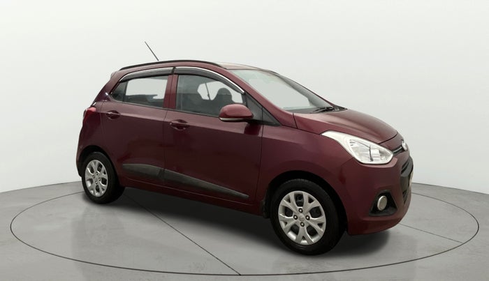 2015 Hyundai Grand i10 SPORTZ 1.2 KAPPA VTVT, Petrol, Manual, 50,396 km, Right Front Diagonal