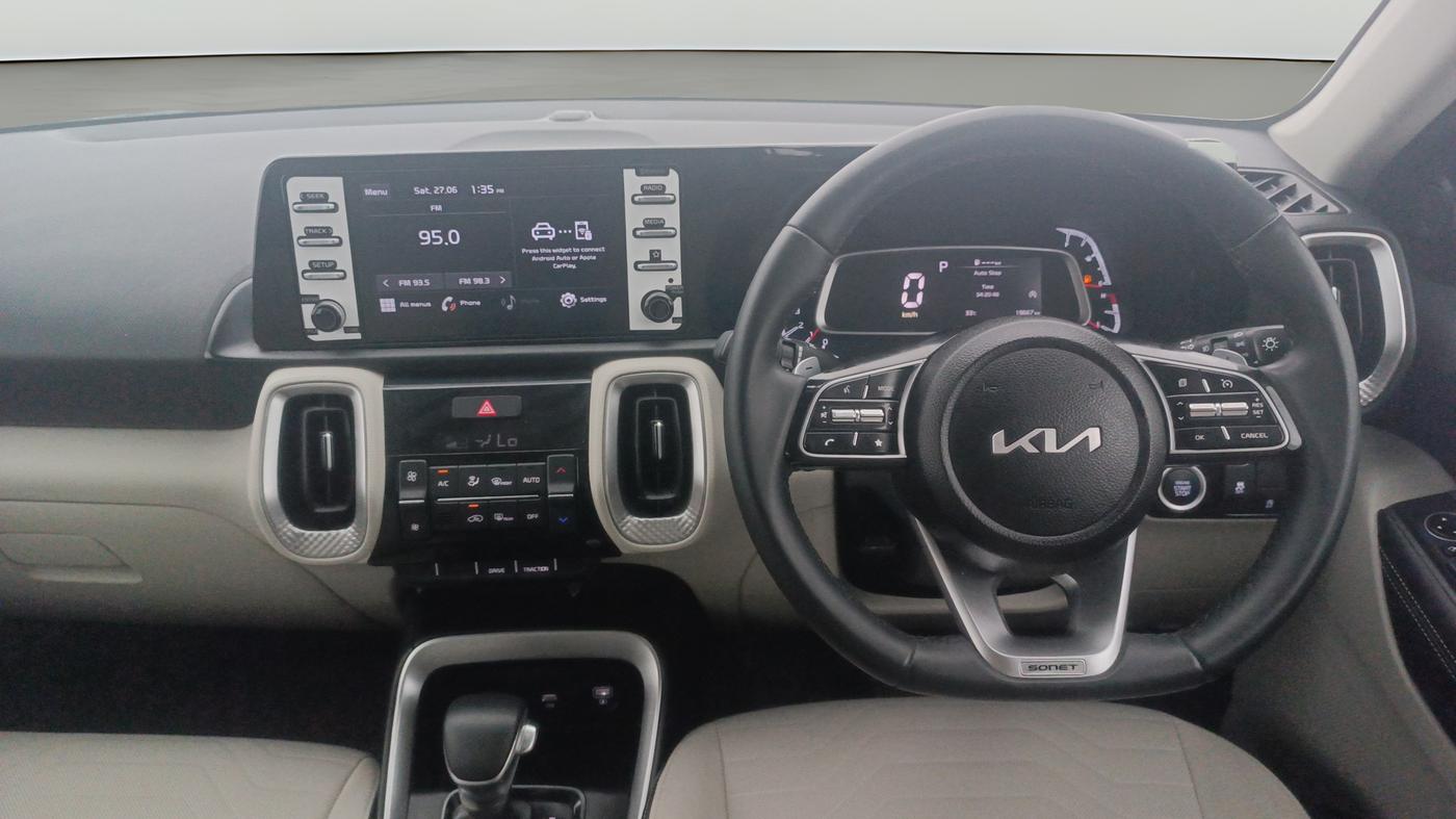 2023 KIA SONET HTX 1.0 DCT, Petrol, Automatic, 19,666 km, Steering Wheel Close Up