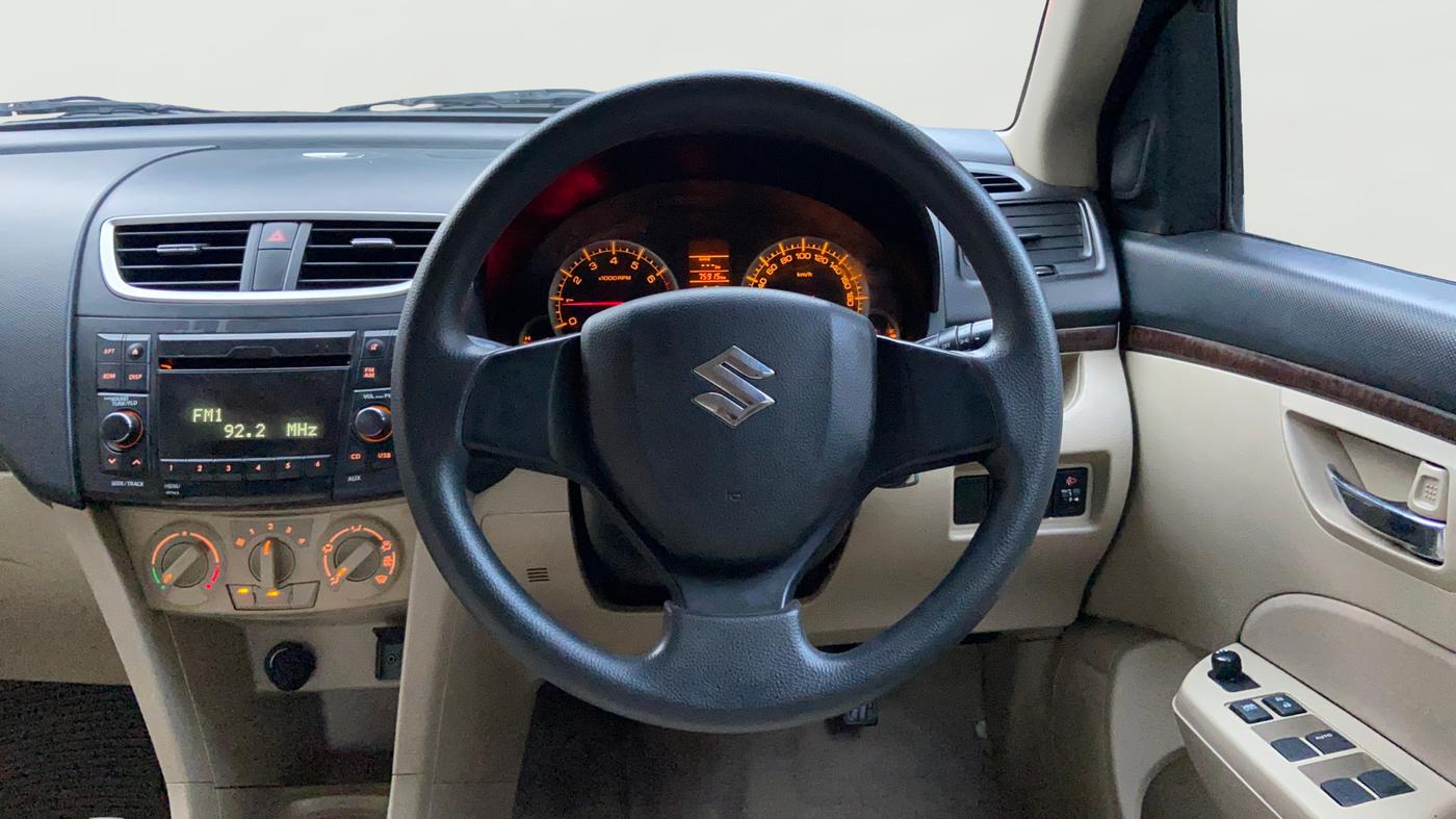2013 Maruti Swift Dzire VXI, Petrol, Manual, 75,950 km, Steering Wheel Close Up