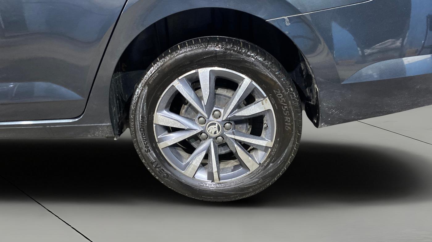 2024 Skoda SLAVIA STYLE 1.0L TSI AT, Petrol, Automatic, 16,234 km, Left Rear Wheel