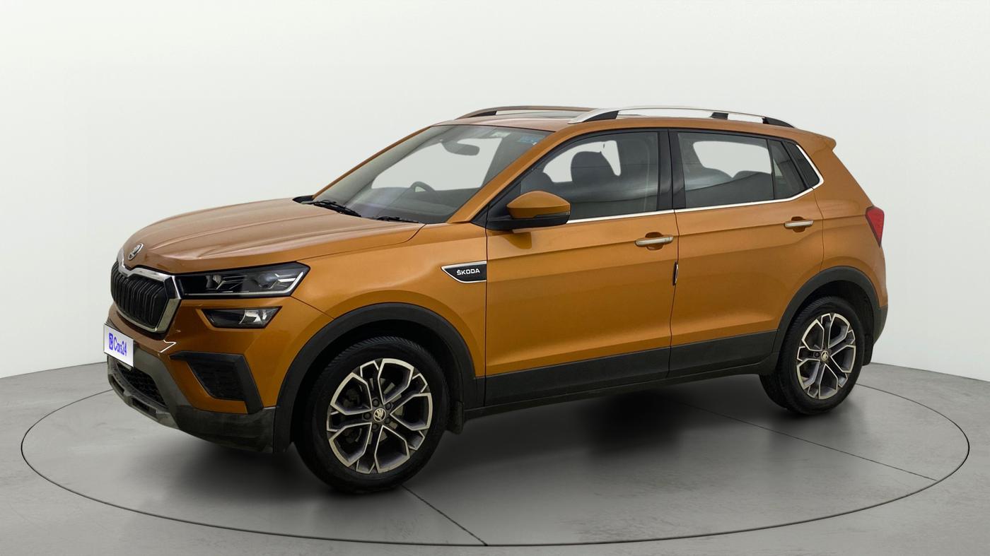 2021 Skoda KUSHAQ STYLE 1.0L TSI AT, Petrol, Automatic, 28,337 km, Left Front Diagonal