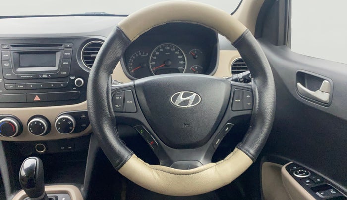 2015 Hyundai Grand i10 ASTA AT 1.2 KAPPA VTVT, Petrol, Automatic, 62,069 km, Steering Wheel Close Up