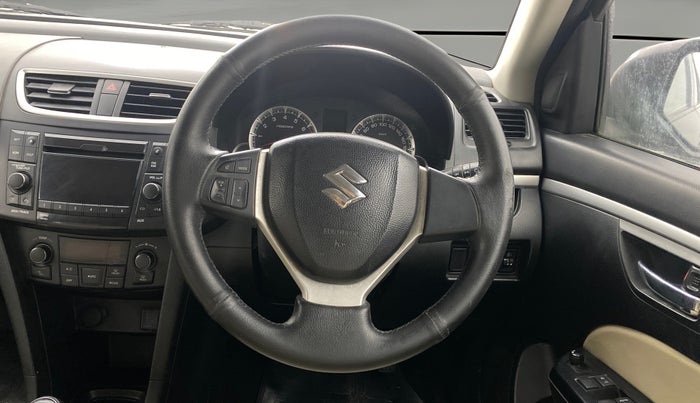 2013 Maruti Swift ZXI, Petrol, Manual, 1,49,909 km, Steering Wheel Close Up