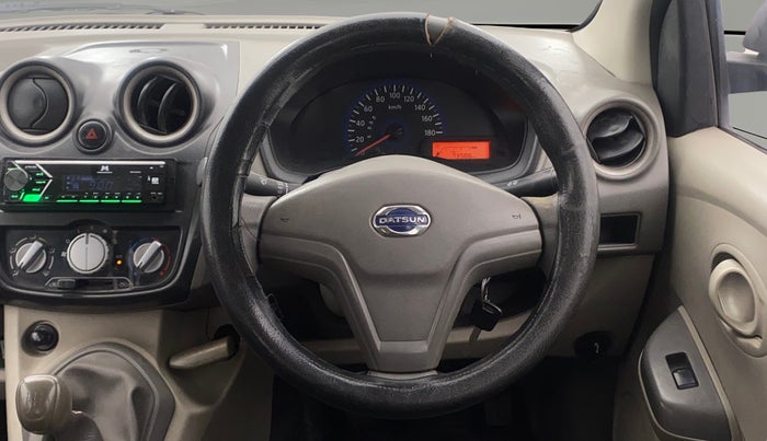 2015 Datsun Go T, Petrol, Manual, 73,582 km, Steering Wheel Close Up