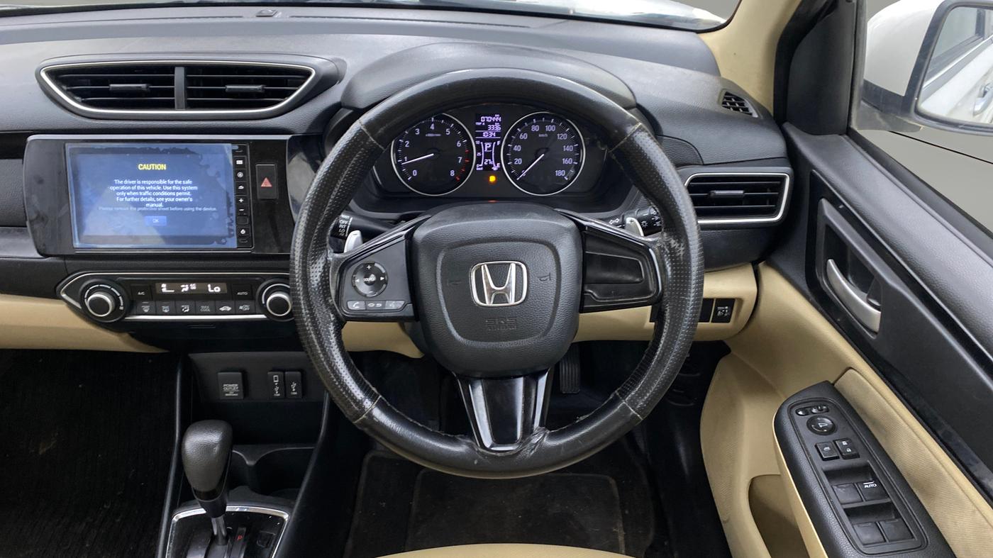 2019 Honda Amaze 1.2L I-VTEC VX CVT, Petrol, Automatic, 70,444 km, Steering Wheel Close Up
