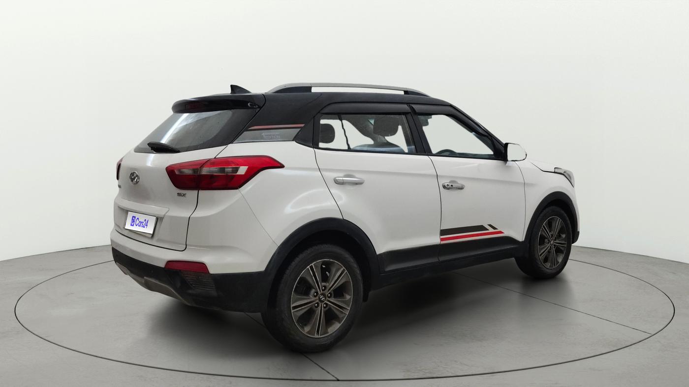 2016 Hyundai Creta SX PLUS  ANNIVERSARY EDITION 1.6 DIESEL, Diesel, Manual, 1,28,625 km, Right Back Diagonal