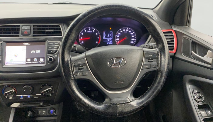 2019 Hyundai Elite i20 SPORTZ PLUS 1.2 DUAL TONE, Petrol, Manual, 1,07,519 km, Steering Wheel Close Up