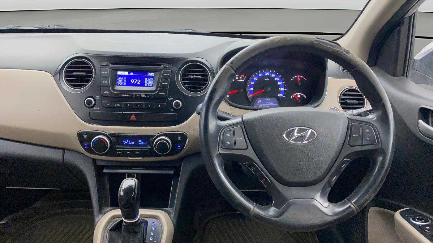 2014 Hyundai Xcent SX AT 1.2 (O), Petrol, Automatic, 88,057 km, Steering Wheel Close Up