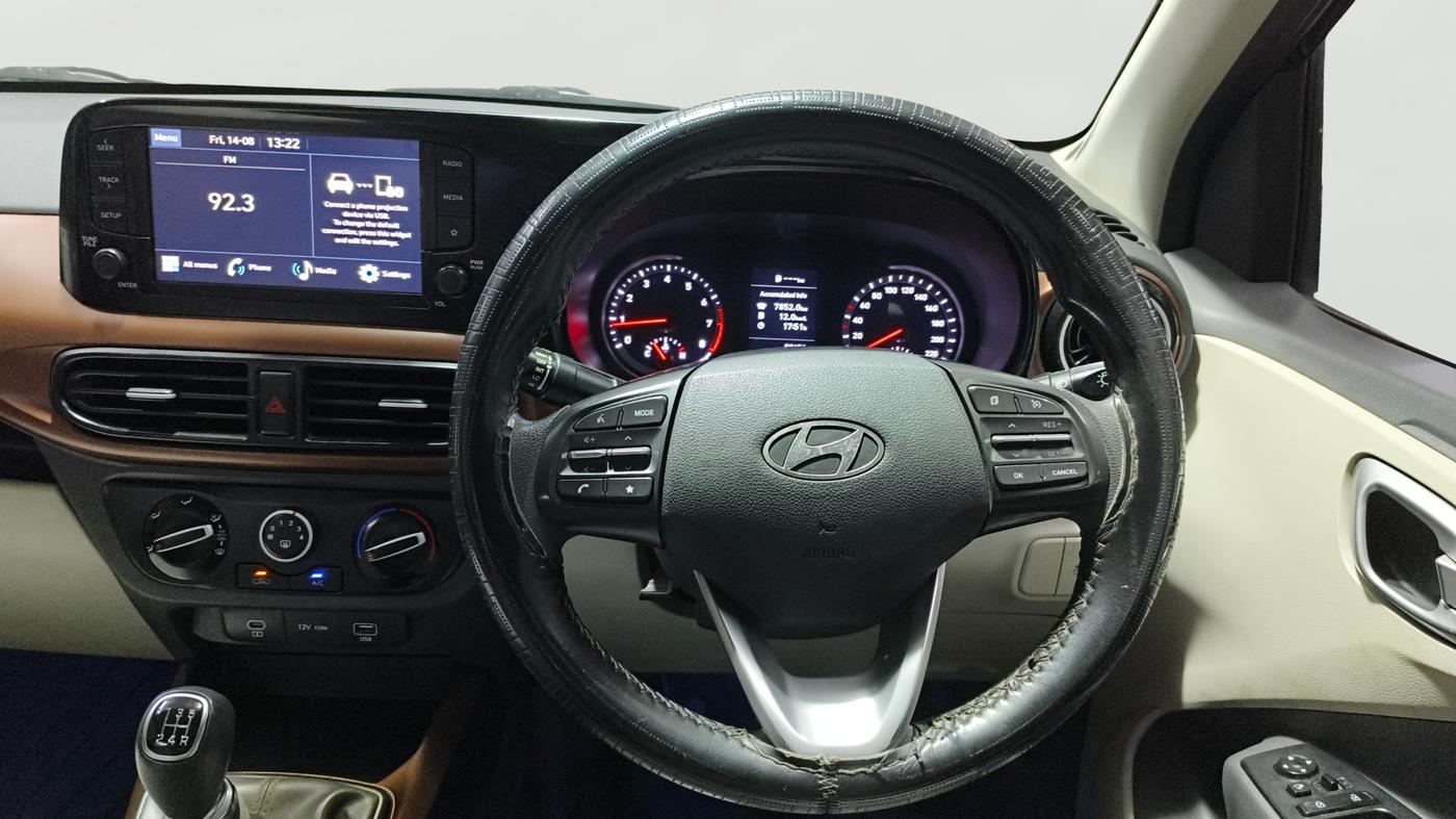 2023 Hyundai AURA SX 1.2, Petrol, Manual, 50,641 km, Steering Wheel Close Up