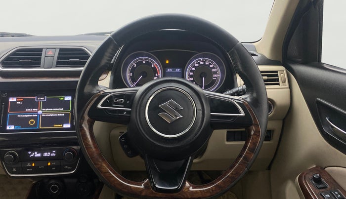 2018 Maruti Dzire ZDI PLUS AMT, Diesel, Automatic, 1,03,305 km, Steering Wheel Close Up