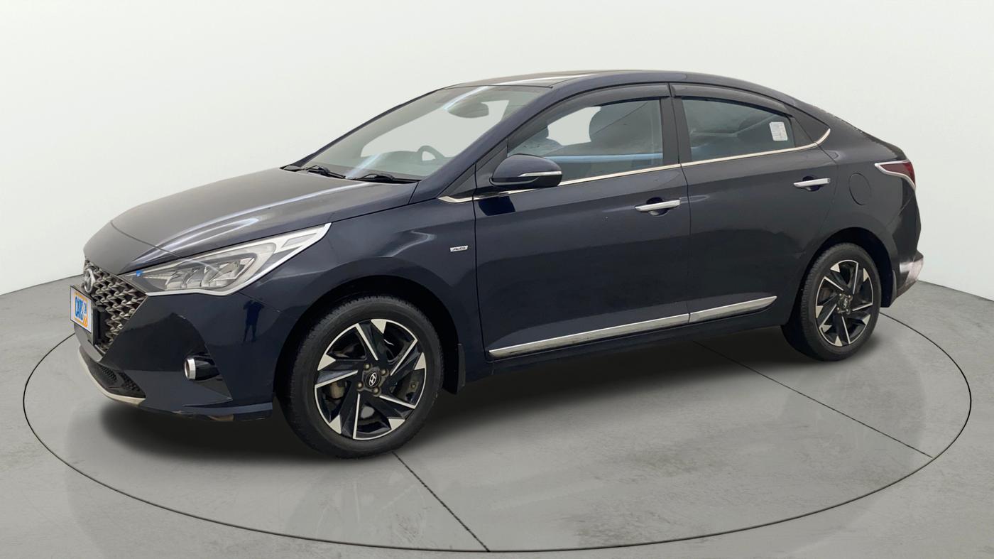 2021 Hyundai Verna SX (O) 1.5 VTVT IVT, Petrol, Automatic, 28,655 km, Left Front Diagonal