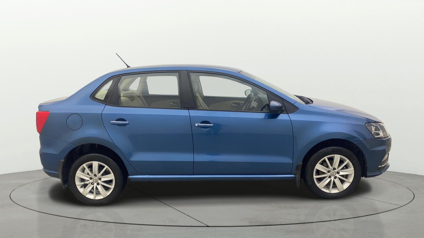 2017 Volkswagen Ameo HIGHLINE PLUS 1.5L AT 16 ALLOY, Diesel, Automatic, 71,356 km, Right Side View