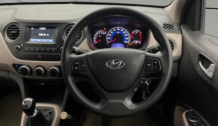 2017 Hyundai Grand i10 SPORTZ 1.2 KAPPA VTVT, Petrol, Manual, 47,073 km, Steering Wheel Close Up