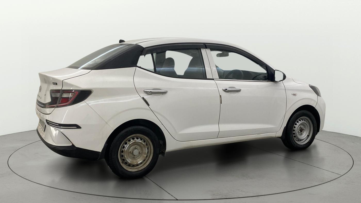 2025 Hyundai AURA E 1.2 CNG, CNG, Manual, 25,289 km, Right Back Diagonal