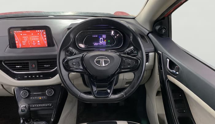 2022 Tata NEXON XZ PLUS SUNROOF PETROL DUAL TONE, Petrol, Manual, 70,753 km, Steering Wheel Close Up