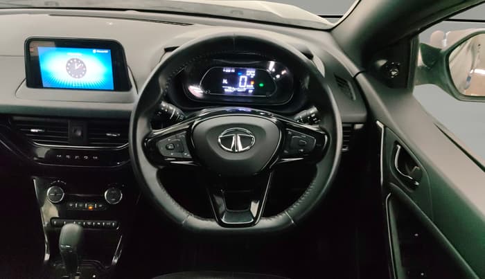 2022 Tata NEXON XZA PLUS (O) PETROL DARK EDITION, Petrol, Automatic, 76,606 km, Steering Wheel Close Up