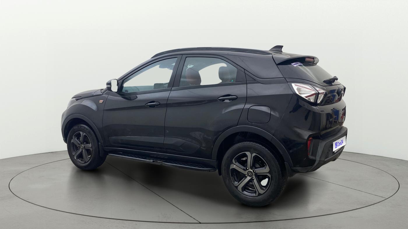 2023 Tata NEXON XZ PLUS LUX SUNROOF RED DARK PETROL, Petrol, Manual, 46,390 km, Left Back Diagonal