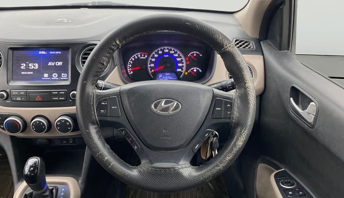 2018 Hyundai Grand i10 SPORTZ AT 1.2 KAPPA VTVT, Petrol, Automatic, 63,174 km, Steering Wheel Close Up