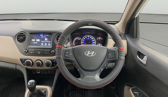 2017 Hyundai Grand i10 SPORTZ (O) 1.2 KAPPA VTVT, Petrol, Manual, 38,846 km, Steering Wheel Close Up