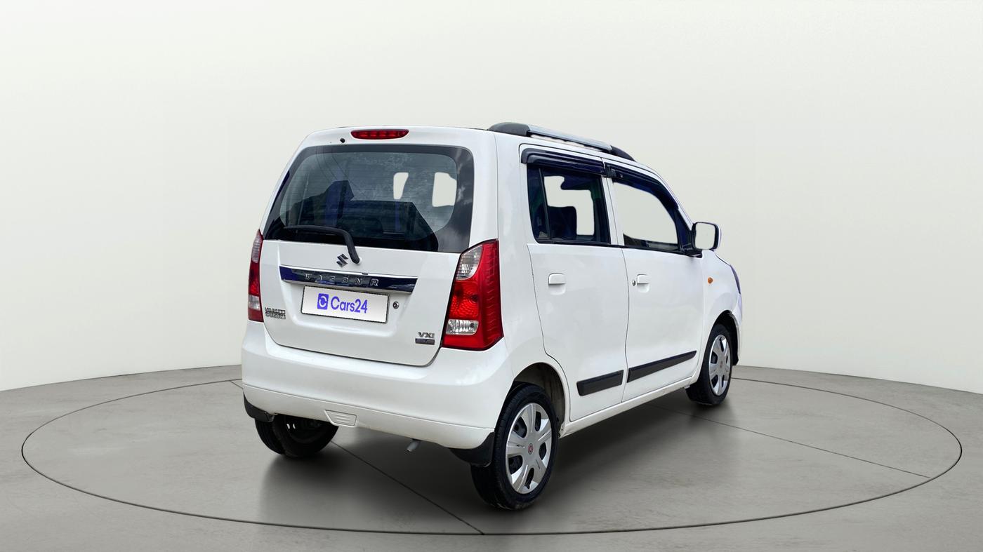 2018 Maruti Wagon R 1.0 VXI AMT, Petrol, Automatic, 61,961 km, Right Back Diagonal