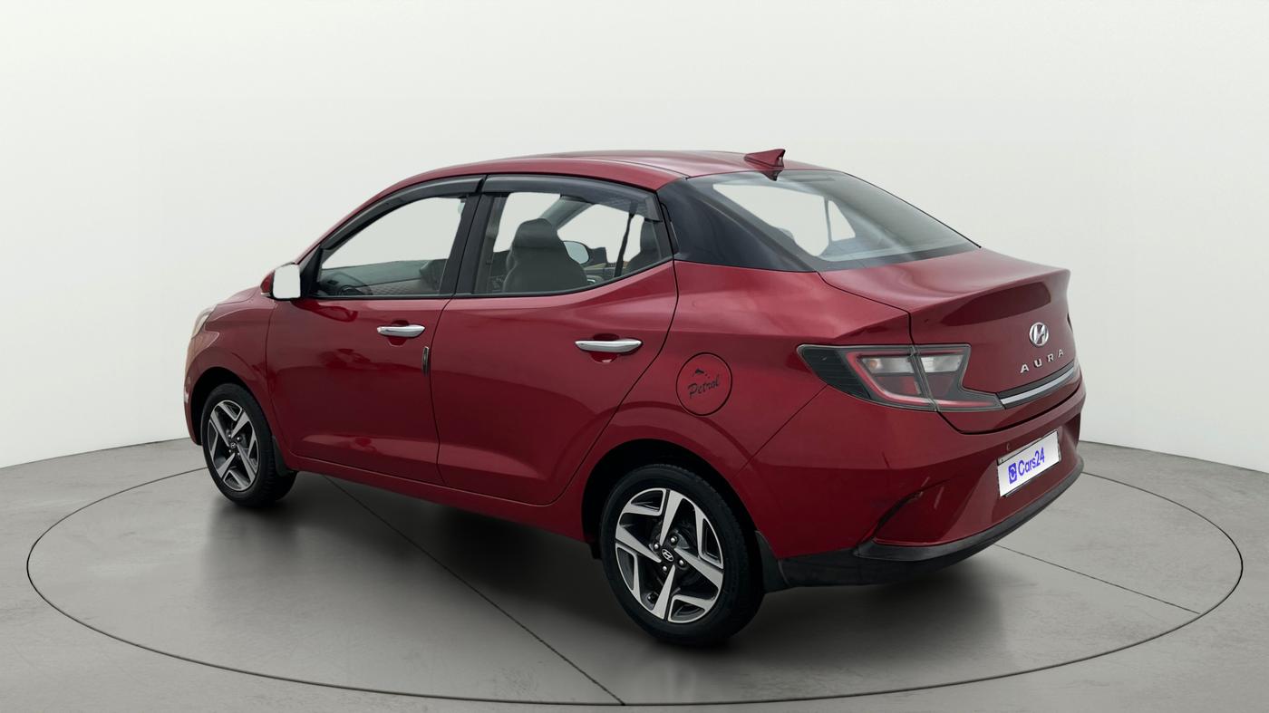 2020 Hyundai AURA SX PLUS 1.2 AMT, Petrol, Automatic, 37,944 km, Left Back Diagonal