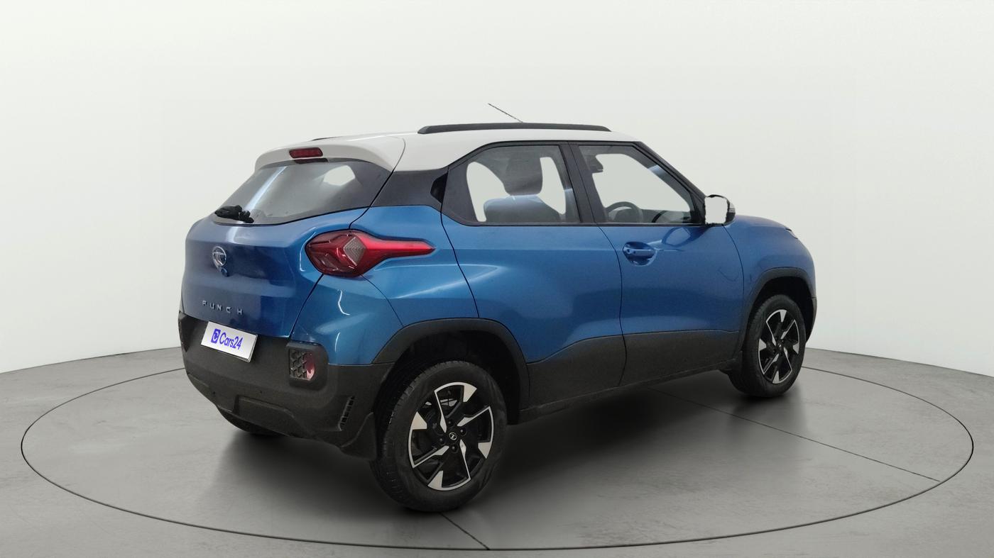 2021 Tata PUNCH CREATIVE AMT 1.2 RTN DUAL TONE, Petrol, Automatic, 19,571 km, Right Back Diagonal