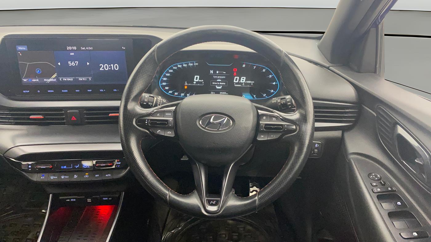 2021 Hyundai NEW I20 N LINE N8 1.0 TURBO GDI IMT DUAL TONE, Petrol, Manual, 39,410 km, Steering Wheel Close Up