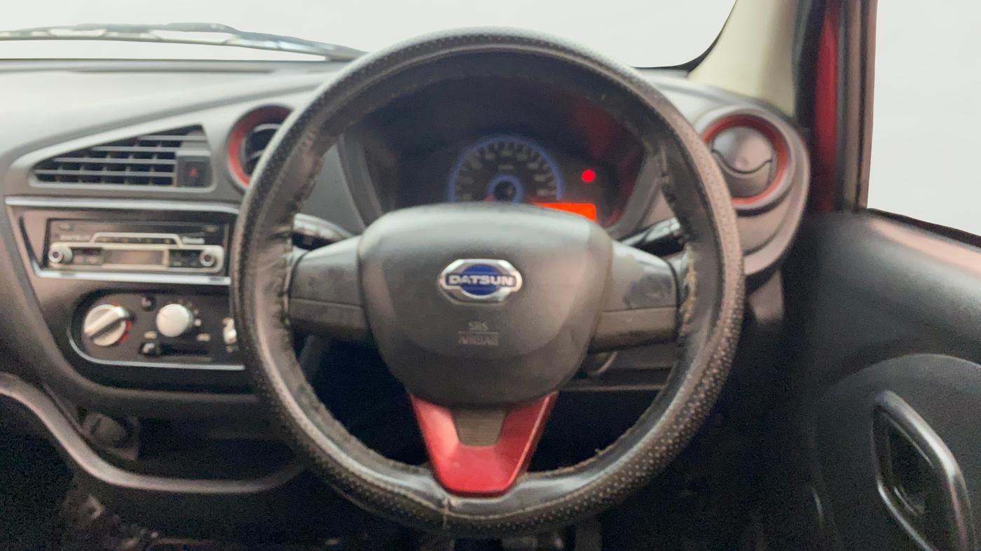 2016 Datsun Redi Go S, Petrol, Manual, 1,47,190 km, Steering Wheel Close Up