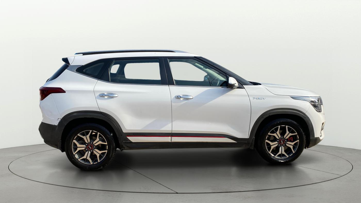2020 KIA SELTOS GTX PLUS DCT 1.4 PETROL, Petrol, Automatic, 1,28,425 km, Right Side View