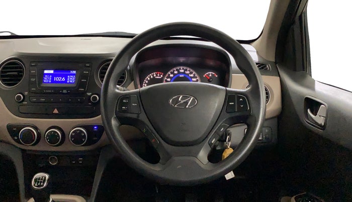2016 Hyundai Grand i10 SPORTZ 1.2 KAPPA VTVT, CNG, Manual, 87,190 km, Steering Wheel Close Up