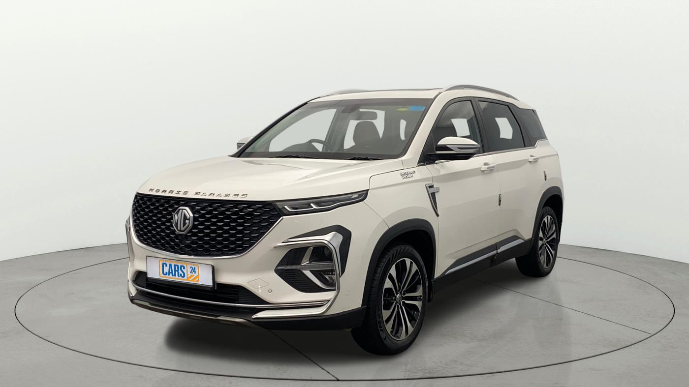 2021 MG HECTOR PLUS SHARP 1.5 PETROL TURBO HYBRID MT 6-STR, Petrol, Manual, 49,178 km, Left Front Diagonal